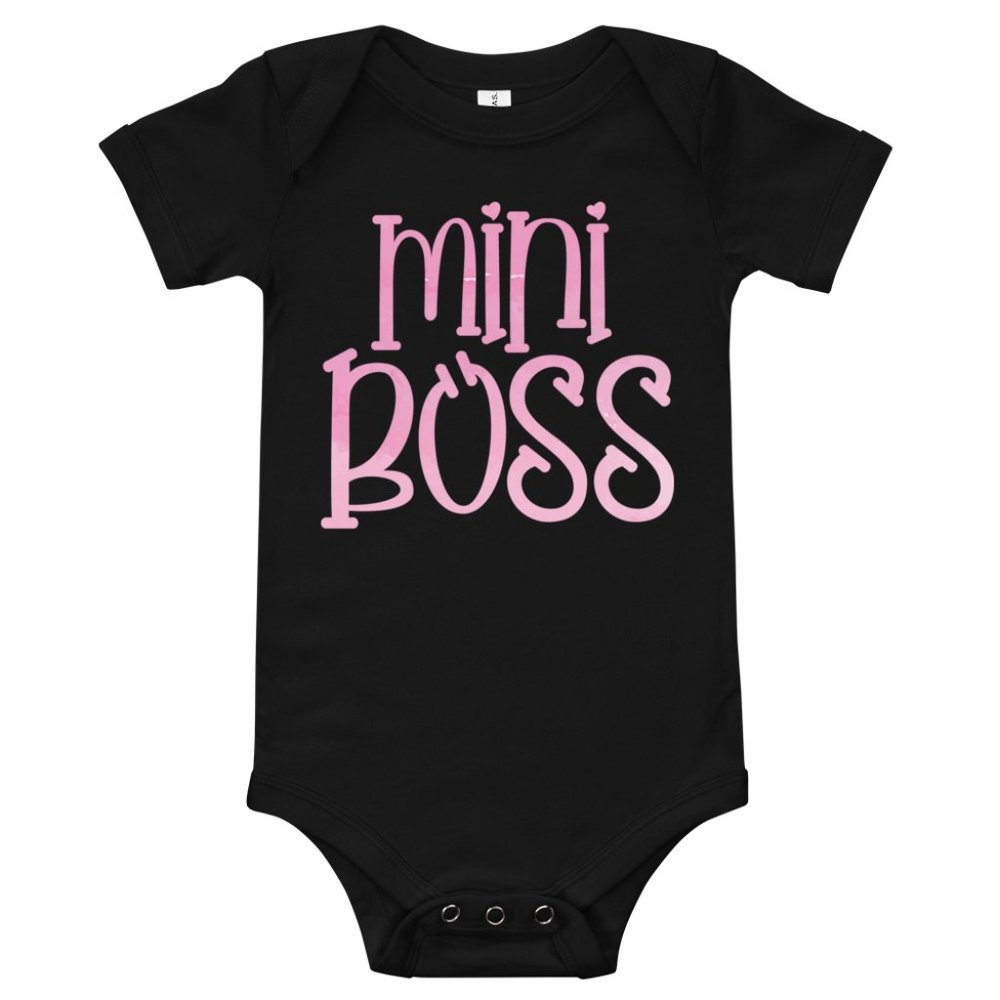 Black Baby Onezie - Mini Boss